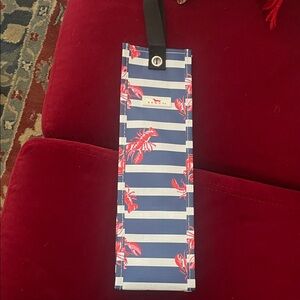 NEW SCOUT Spirit Liftah Gift Bag Wine Tote Lobster Print